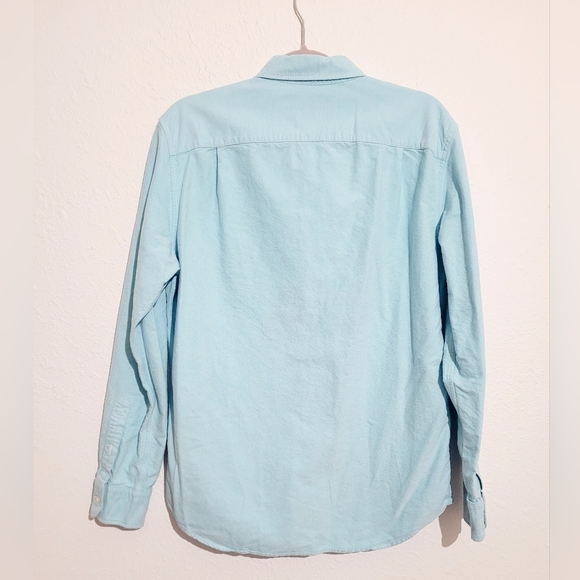 American Eagle Shirt Men's Size Medium Blue Classic Fit Button Up 100% Cotton - Picture 2 of 8